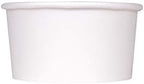 Karat [6oz - 1000 ct] White Paper Food Container for Hot or Cold Food, Ice Cream, Noddles and Salad, 96mm (C-KDP6WU) by Karat