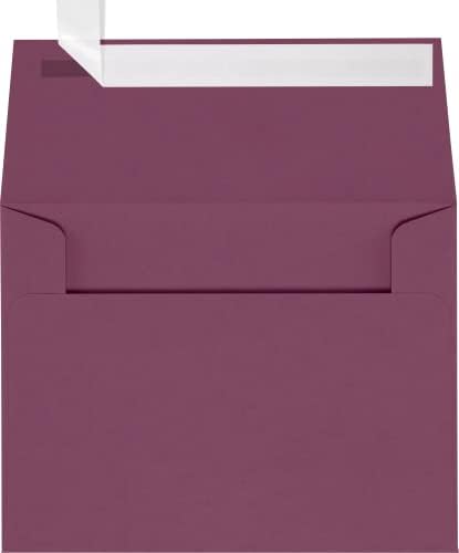 LUXPaper A2 Invitation Envelopes | Peel & Press | 4 3/8" x 5 3/4" | Vintage Plum | 80lb. Text | 1,000 Qty by LUXPaper