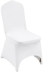 VEVOR 100 Pcs White Chair Covers Polyester Spandex Chair Cover Stretch Slipcovers for Wedding Party Dining Banquet Chair Decoration Covers by VEVOR
