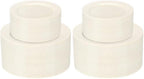 I00000 102 Pcs Ivory Plastic Plates, Disposable Party Plates Include 51 Ivory Dinner Plate 10’’ and 51 Plastic Dessert Plate 7’’ Perfect for Birthday, Party & Wedding (Pack of 2) by I00000