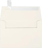 LUXPaper A4 Invitation Envelopes | Peel & Press | 4 1/4" x 6 1/4" | Natural | 80lb. Text | 30% Recycled | 250 Qty - Image 2