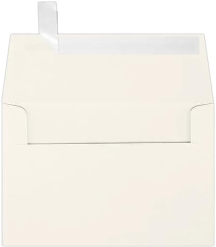 LUXPaper A4 Invitation Envelopes | Peel & Press | 4 1/4" x 6 1/4" | Natural | 80lb. Text | 30% Recycled | 250 Qty - Image 2