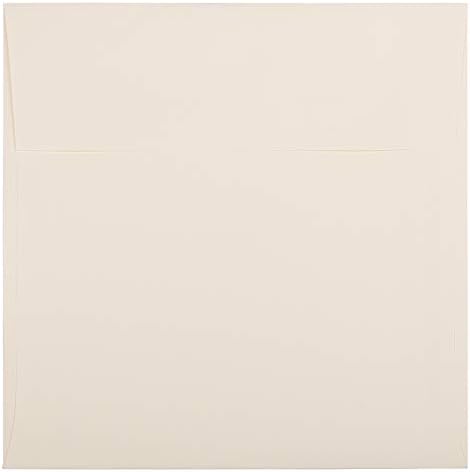 JAM PAPER 8.5 x 8.5 Square Strathmore Invitation Envelopes - Natural White Wove - 25/Pack by JAMPaper