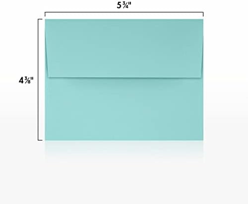 LUXPaper A2 Invitation Envelopes | Peel & Press | 4 3/8" x 5 3/4" | Seafoam Blue | 80lb. Text | 250 Qty - Image 3