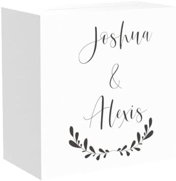UNIQOOO White Acrylic Card Box w/Slot, Thick DIY Wedding Box Blank No Print, Large 10x10x5.5 in, for Reception Decoration Fundraiser Money Box Election Ballot Graduation Keepsake Party Favor - Image 4
