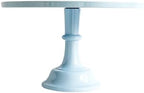 Pedestal 11-Inch Pale Blue Cake Stand Durable Melamine Dessert Display by SprinklesConfetti