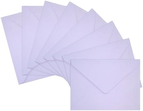200 Pack 5x7 Light Purple Envelopes for Invitations, A7 Self Seal by LIKAJON