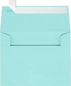 LUXPaper A2 Invitation Envelopes | Peel & Press | 4 3/8" x 5 3/4" | Seafoam Blue | 80lb. Text | 500 Qty by LUXPaper