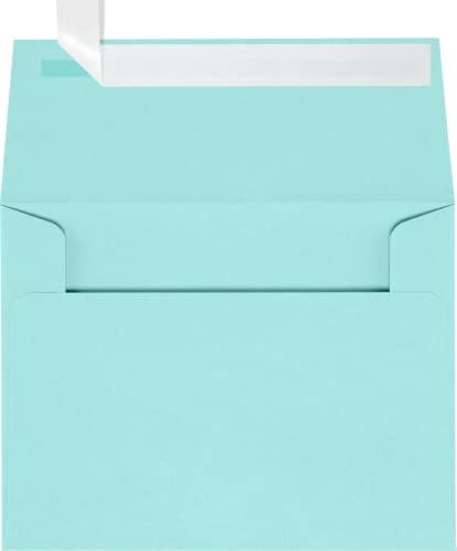 LUXPaper A2 Invitation Envelopes | Peel & Press | 4 3/8" x 5 3/4" | Seafoam Blue | 80lb. Text | 500 Qty by LUXPaper