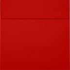 LUXPaper Square Invitation Envelopes | Peel & Press | 6 1/2" x 6 1/2" | Holiday Red | 60lb. Text | 250 Qty - Image 2