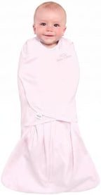 HALO 100% Cotton Sleepsack Swaddle, 3-Way Adjustable Wearable Blanket, TOG 1.5, Soft Pink, Small, 3-6 Months - Image 2