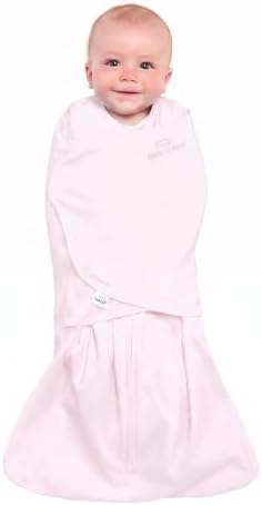 HALO 100% Cotton Sleepsack Swaddle, 3-Way Adjustable Wearable Blanket, TOG 1.5, Soft Pink, Small, 3-6 Months - Image 2