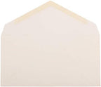 JAM PAPER Monarch Strathmore Invitation Envelopes - 3 7/8 x 7 1/2 - Natural White Wove - 100/Pack - Image 2