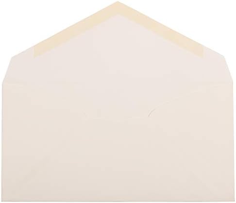 JAM PAPER Monarch Strathmore Invitation Envelopes - 3 7/8 x 7 1/2 - Natural White Wove - 100/Pack - Image 2