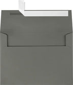 LUXPaper A7 Invitation Envelopes | Peel & Press | 5 1/4" x 7 1/4" | Smoke Gray | 80lb. Text | 250 Qty by LUXPaper