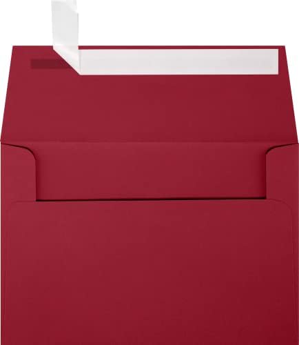 LUXPaper A4 Invitation Envelopes | Peel & Press | 4 1/4" x 6 1/4" | Garnet Red | 80lb. Text | 1,000 Qty by LUXPaper