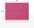 LUXPAPER A7 Invitation Envelopes for 5 x 7 Cards in 80 lb. Magenta, Printable Envelopes for Invitations, w/Peel and Press Seal, 250 Pack, Envelope Size 5 1/4 x 7 1/4 (Magenta) - Image 3