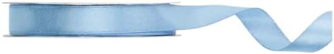 Satin Ribbon Ribbon Satin Ribbon Gift Ribbon Decorative Ribbon Chair Band Wedding Chair Sash Table Decoration Opening Christmas Decoration Party Decoration Ribbon Bow (Mist Blue, 12 mm x 25 m) by Libetui