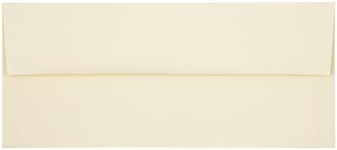 JAM PAPER #10 Business Strathmore Envelopes - 4 1/8 x 9 1/2 - Ivory Wove - 100/Pack by JAMPaper