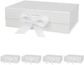 DaiUni 5 Pack 10.5"x7.5"x3.1" White Magnetic Gift Box with Lid for Present by Unknown