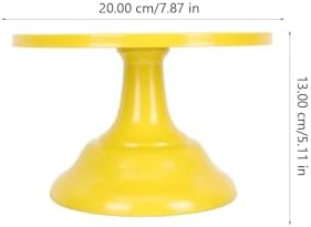 Cake Stand 7.87 Round Cake Tray for Dessert Display Holder for Home Parties Weddings Baby Showers Serving Cakes Pies Cheeses - Image 4