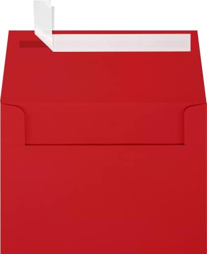 LUXPaper A6 Invitation Envelopes | Peel & Press | 4 3/4" x 6 1/2" | Ruby Red | 80lb. Text | 500 Qty by LUXPaper