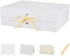 BoxSkivra White Extra Large Gift Box 19x16x6 Inch Jumbo Box, 3 Pack by Unknown