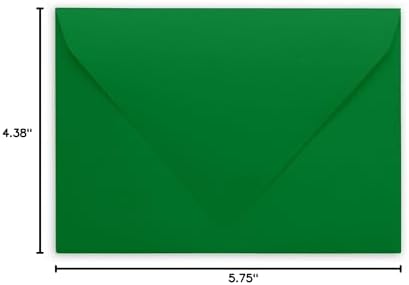 Darling Souvenir A2 Medium-Green Invitation Envelopes (4 3/8 x 5 3/4) Euro V-Flap 80 LBS Ideal for Weddings, Birthday, Invitations, Baby Shower,Bridal Shower -Packs & Colours Available - Image 6