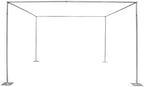 Adjustable Wedding Arches for Ceremony, 4 Post Hardware Kit, Outdoor Wedding Party Stand, 4 Post Backdrop Stand Kit Wedding Decorations Arch Square Backdrop Stand, 9.84 * 9.84 * 9.84ft Silver - Image 4