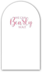 We Can Bearly Wait Theme Arch Backdrop Stand Covers for Parties Supplies White Arched Stretchy Fabric Cover Birthday Party Favors Decorations (3.3x6.6FT) - Image 2