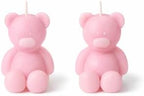 30 Pcs Baby Shower Favors Mini Bear Candles Party Favors, Handmade Bear Shaped Candles Bulk for Baby Shower Boys Girls, Wedding Favors, Baptism Guest Favors (Pink) by TERREUXMINDBODY%7CORGANIC