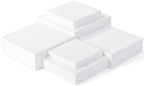 Geelin 6 Pcs Acrylic Risers Cube Stands, White, 10 to 15 Inch, Square by Geelin