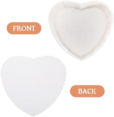 HOMSFOU Heart-Shaped Wooden Posing Case Newborn Photography Prop Small White Wooden Bed for Newborn Photo Shoot - Image 7