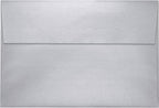 LUXPaper A8 Invitation Envelopes | Peel & Press | 5 1/2" x 8 1/8" | Silver Metallic | 80lb. Text | 500 Qty - Image 2