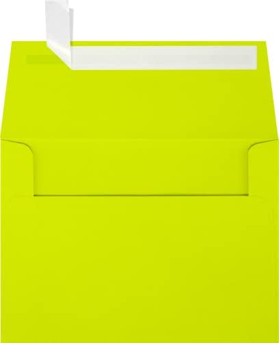 LUXPaper A6 Invitation Envelopes | Peel & Press | 4 3/4" x 6 1/2" | Wasabi Green | 80lb. Text | 250 Qty by LUXPaper