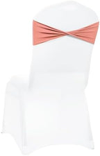 MDS Pack of 125 Spandex Chair Sashes Without Slider Buckles – Coral Peach - Image 5