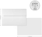 1000 Pack Goefun A4 White Envelopes Self Seal, 4.25 x 6.25 - Image 2
