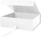 PACKHOME Extra Large White Gift Box with Ribbon Magnetic Lid 17x14.5x5.5in by PACKHOME