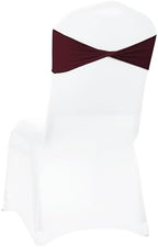 MDS Pack of 200 Spandex Chair Sashes Without Slider Buckles – Burgundy - Image 5