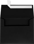 LUXPaper A7 Invitation Envelopes | Peel & Press | 5 1/4" x 7 1/4" | Black Linen | 80lb. Text | 250 Qty by LUXPaper