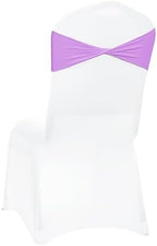 MDS Pack of 100 Spandex Chair Sashes Without Slider Buckles – Light Purple - Image 5