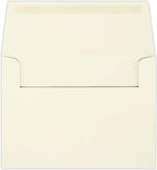 LUXPaper A4 Invitation Envelopes | 4 1/4" x 6 1/4" | Natural | 70lb. Text | 500 Qty - Image 2