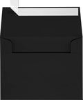 LUXPaper A2 Invitation Envelopes | Peel & Press | 4 3/8" x 5 3/4" | Midnight Black | 80lb. Text | 250 Qty by LUXPaper