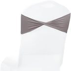 MDS Pack of 75 Spandex Chair Sashes Without Slider Buckles – Silver Gray by MDS