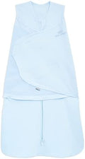 HALO 100% Cotton Sleepsack Swaddle, 3-Way Adjustable Wearable Blanket, TOG 1.5, Baby Blue, Small, 3-6 Months by HALO