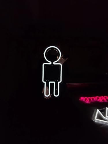 Toilet Neon Sign, Woman or Man WC Signs Led Neon, Custom Toilet Symbol Led Decor Neon Sign for Restroom, Nursery, Bathroom and cafe, park Sign Plate - Image 3