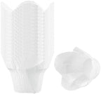 Restaurantware-6 Ounce Daffodil Baking Cups, 200 Oven-Ready Cupcake Liners - Freezable, Disposable, White Paper Muffin Cases, For Wedding Parties, Baby Showers and More by Restaurantware
