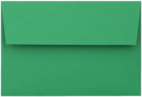 LUXPaper A4 Invitation Envelopes | Peel & Press | 4 1/4" x 6 1/4" | Holiday Green | 80lb. Text | 250 Qty - Image 2