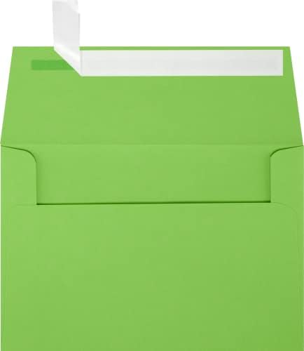 LUXPaper A4 Invitation Envelopes | Peel & Press | 4 1/4" x 6 1/4" | Limelight Green | 80lb. Text | 500 Qty by LUXPaper