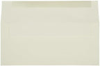 JAM PAPER #10 Business Strathmore Envelopes - 4 1/8 x 9 1/2 - Natural White Linen - 100/Pack - Image 2